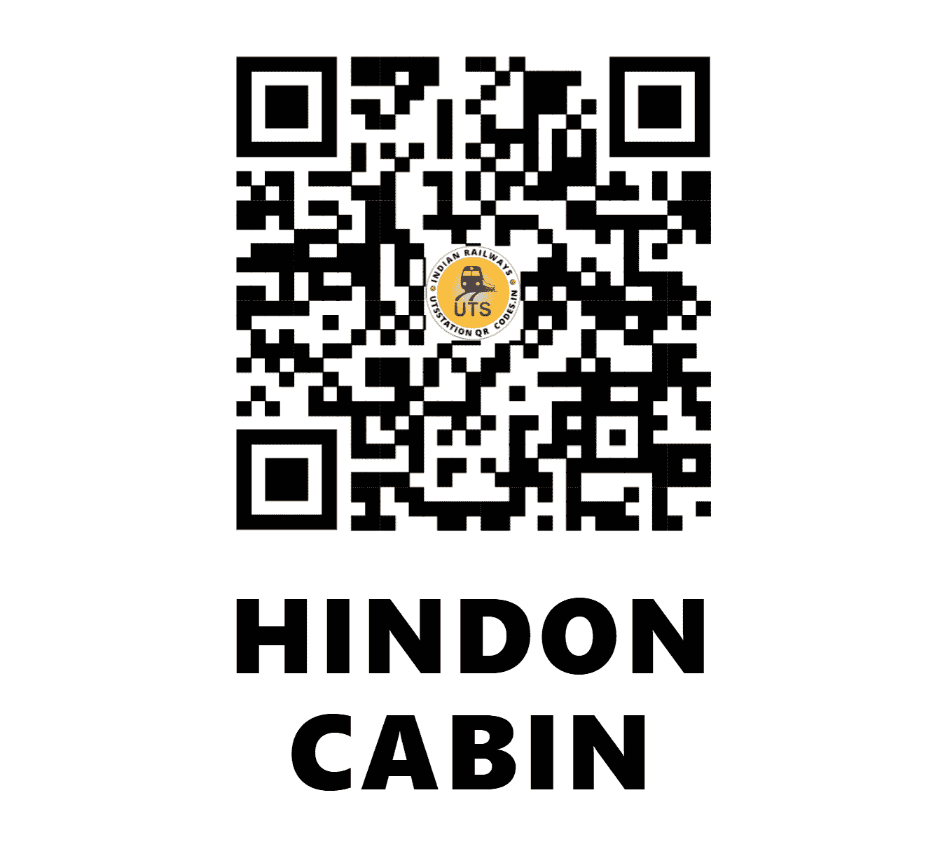 UTS QR Code for HINDON CABIN - HNC (NR - UTTAR PRADESH)